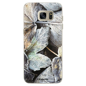 Silikónové puzdro iSaprio - Old Leaves 01 - Samsung Galaxy S7 Edge