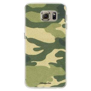 Silikónové puzdro iSaprio - Green Camuflage 01 - Samsung Galaxy S6 Edge