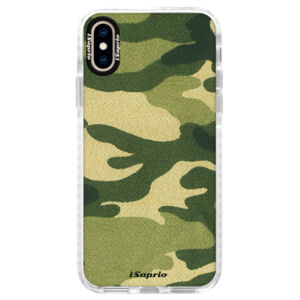 Silikónové púzdro Bumper iSaprio - Green Camuflage 01 - iPhone XS