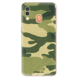 Odolné silikónové puzdro iSaprio - Green Camuflage 01 - Samsung Galaxy A40