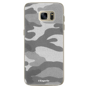 Plastové puzdro iSaprio - Gray Camuflage 02 - Samsung Galaxy S7 Edge