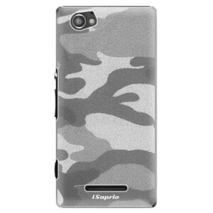 Plastové puzdro iSaprio - Gray Camuflage 02 - Sony Xperia M