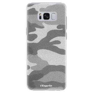 Plastové puzdro iSaprio - Gray Camuflage 02 - Samsung Galaxy S8 Plus