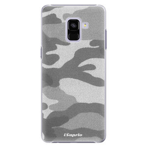 Plastové puzdro iSaprio - Gray Camuflage 02 - Samsung Galaxy A8+