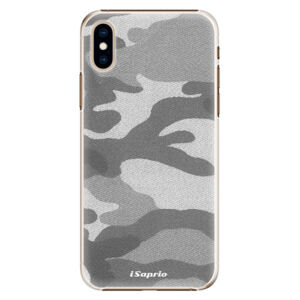 Plastové puzdro iSaprio - Gray Camuflage 02 - iPhone XS