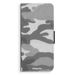 Flipové puzdro iSaprio - Gray Camuflage 02 - Samsung Galaxy A8 Plus