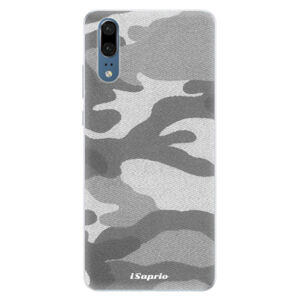 Silikónové puzdro iSaprio - Gray Camuflage 02 - Huawei P20