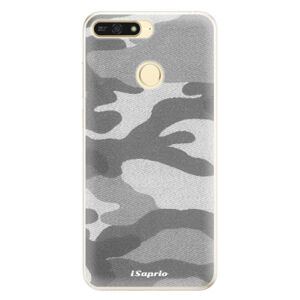 Silikónové puzdro iSaprio - Gray Camuflage 02 - Huawei Honor 7A
