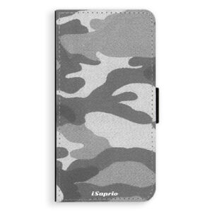 Flipové puzdro iSaprio - Gray Camuflage 02 - iPhone XS Max