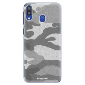 Plastové puzdro iSaprio - Gray Camuflage 02 - Samsung Galaxy M20