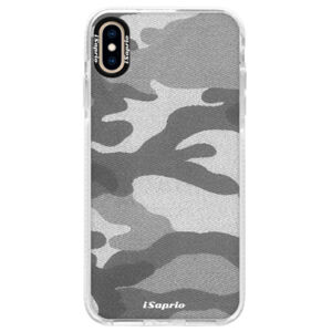 Silikónové púzdro Bumper iSaprio - Gray Camuflage 02 - iPhone XS Max