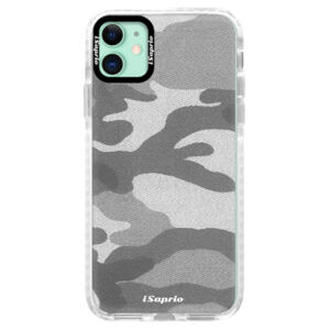 Silikónové puzdro Bumper iSaprio - Gray Camuflage 02 - iPhone 11