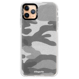 Silikónové puzdro Bumper iSaprio - Gray Camuflage 02 - iPhone 11 Pro Max
