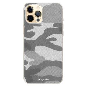 Odolné silikónové puzdro iSaprio - Gray Camuflage 02 - iPhone 12 Pro