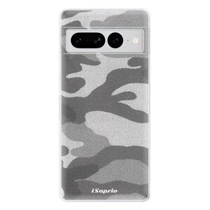 Odolné silikónové puzdro iSaprio - Gray Camuflage 02 - Google Pixel 7 Pro 5G