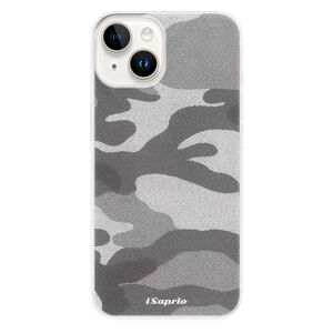 Odolné silikónové puzdro iSaprio - Gray Camuflage 02 - iPhone 15