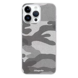Odolné silikónové puzdro iSaprio - Gray Camuflage 02 - iPhone 15 Pro Max