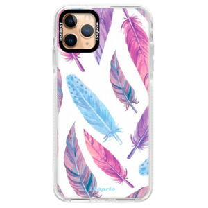 Silikónové puzdro Bumper iSaprio - Feather Pattern 10 - iPhone 11 Pro Max