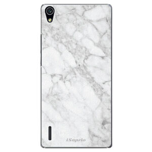 Plastové puzdro iSaprio - SilverMarble 14 - Huawei Ascend P7
