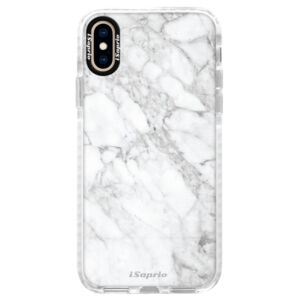 Silikónové púzdro Bumper iSaprio - SilverMarble 14 - iPhone XS