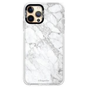 Silikónové puzdro Bumper iSaprio - SilverMarble 14 - iPhone 12 Pro