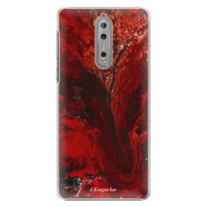 Plastové puzdro iSaprio - RedMarble 17 - Nokia 8