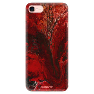 Odolné silikónové puzdro iSaprio - RedMarble 17 - iPhone 7