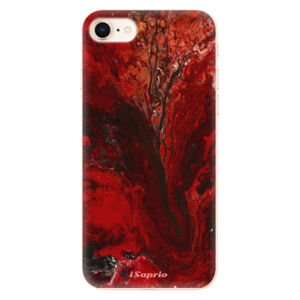 Odolné silikónové puzdro iSaprio - RedMarble 17 - iPhone 8