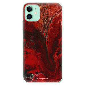 Odolné silikónové puzdro iSaprio - RedMarble 17 - iPhone 11
