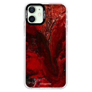 Silikónové puzdro Bumper iSaprio - RedMarble 17 - iPhone 12
