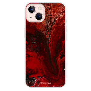 Odolné silikónové puzdro iSaprio - RedMarble 17 - iPhone 13
