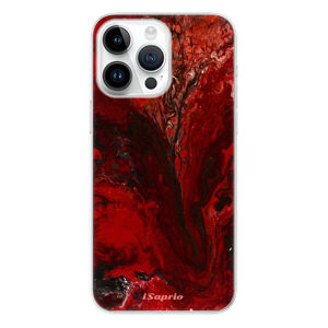 Odolné silikónové puzdro iSaprio - RedMarble 17 - iPhone 15 Pro Max