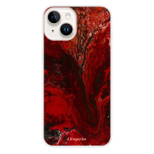 Odolné silikónové puzdro iSaprio - RedMarble 17 - iPhone 15 Plus