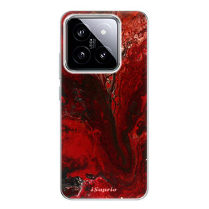 Odolné silikónové puzdro iSaprio - RedMarble 17 - Xiaomi 14