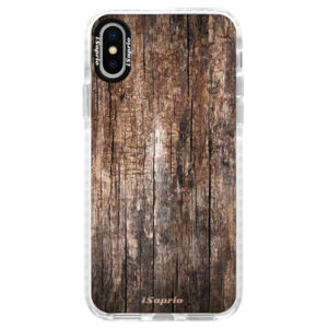 Silikónové púzdro Bumper iSaprio - Wood 11 - iPhone X