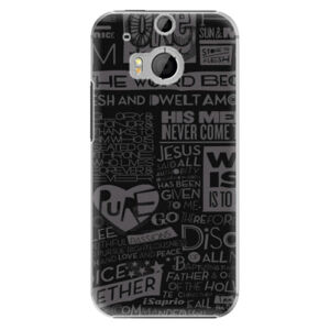 Plastové puzdro iSaprio - Text 01 - HTC One M8