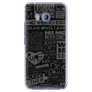 Plastové puzdro iSaprio - Text 01 - HTC U11