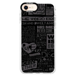 Silikónové púzdro Bumper iSaprio - Text 01 - iPhone 8