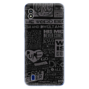 Odolné silikónové puzdro iSaprio - Text 01 - Samsung Galaxy A10