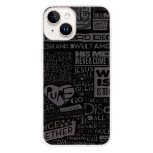 Odolné silikónové puzdro iSaprio - Text 01 - iPhone 15 Plus