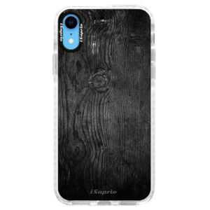 Silikónové púzdro Bumper iSaprio - Black Wood 13 - iPhone XR