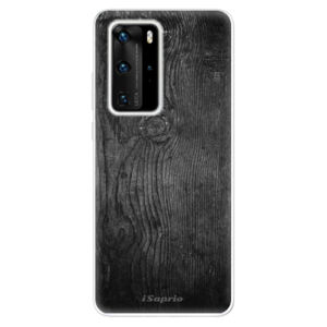 Odolné silikónové puzdro iSaprio - Black Wood 13 - Huawei P40 Pro