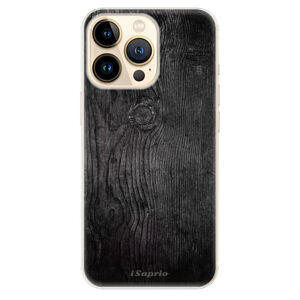 Odolné silikónové puzdro iSaprio - Black Wood 13 - iPhone 13 Pro Max