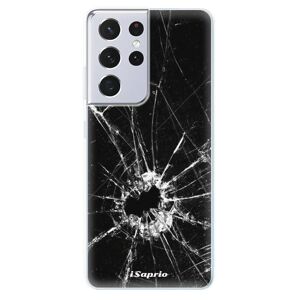 Odolné silikónové puzdro iSaprio - Broken Glass 10 - Samsung Galaxy S21 Ultra