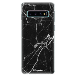 Plastové puzdro iSaprio - Black Marble 18 - Samsung Galaxy S10