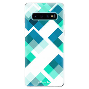 Odolné silikonové pouzdro iSaprio - Abstract Squares 11 - Samsung Galaxy S10