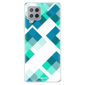 Odolné silikónové puzdro iSaprio - Abstract Squares 11 - Samsung Galaxy A42