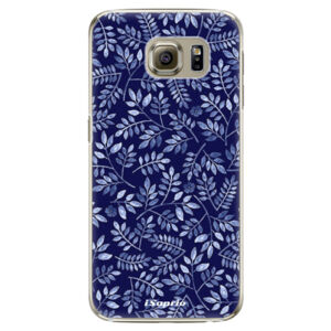 Plastové puzdro iSaprio - Blue Leaves 05 - Samsung Galaxy S6 Edge