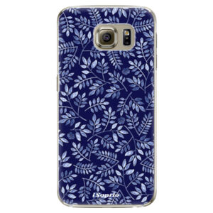 Plastové puzdro iSaprio - Blue Leaves 05 - Samsung Galaxy S6 Edge Plus