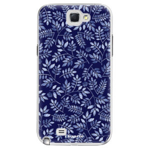 Plastové puzdro iSaprio - Blue Leaves 05 - Samsung Galaxy Note 2